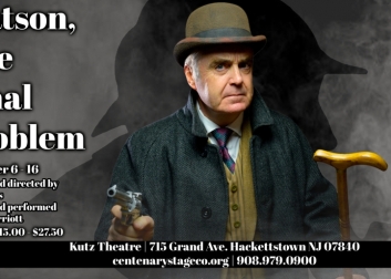 Poster with Watson holding a pistol