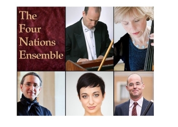 The Four Nations Ensemble features Harpsichord, Lute, Flute, Voice, Violin, Cello