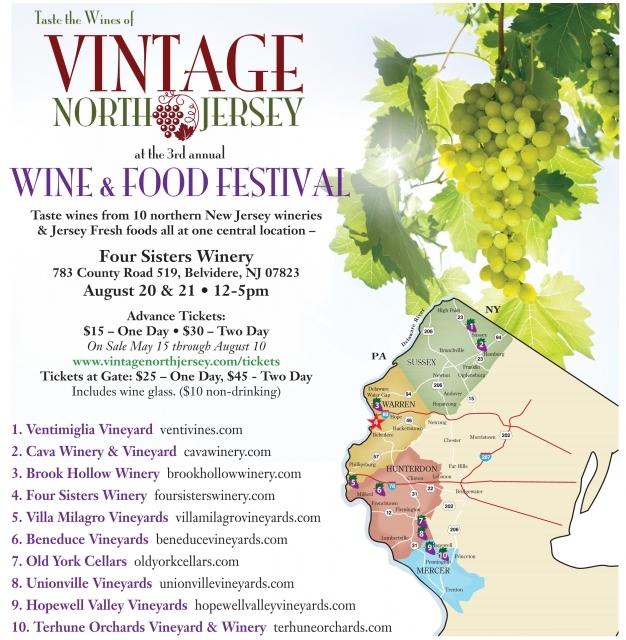 Vintage North Jersey's 3rd Annual Wine & Food Festival