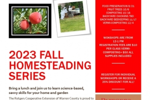 Pictured l-r compost, chicken, peaches and bee hives